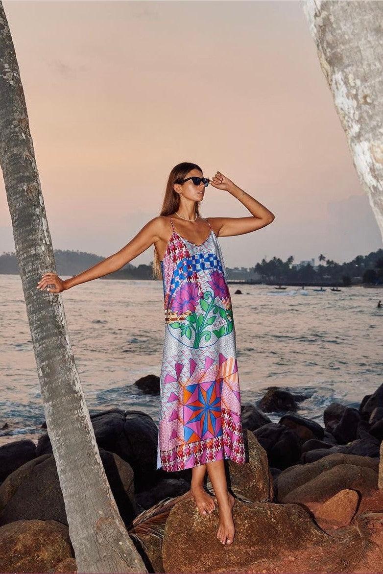 Me369 - Olivia Camisole Dress - Rangoli — Olive & Bette's