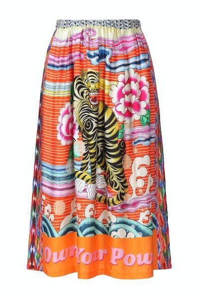 Me369 - Rosalee Printed Skirt - Oriental
