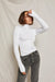 Perfect White Tee - Hayden Ribbed Turtle Neck - Olive & Bette's