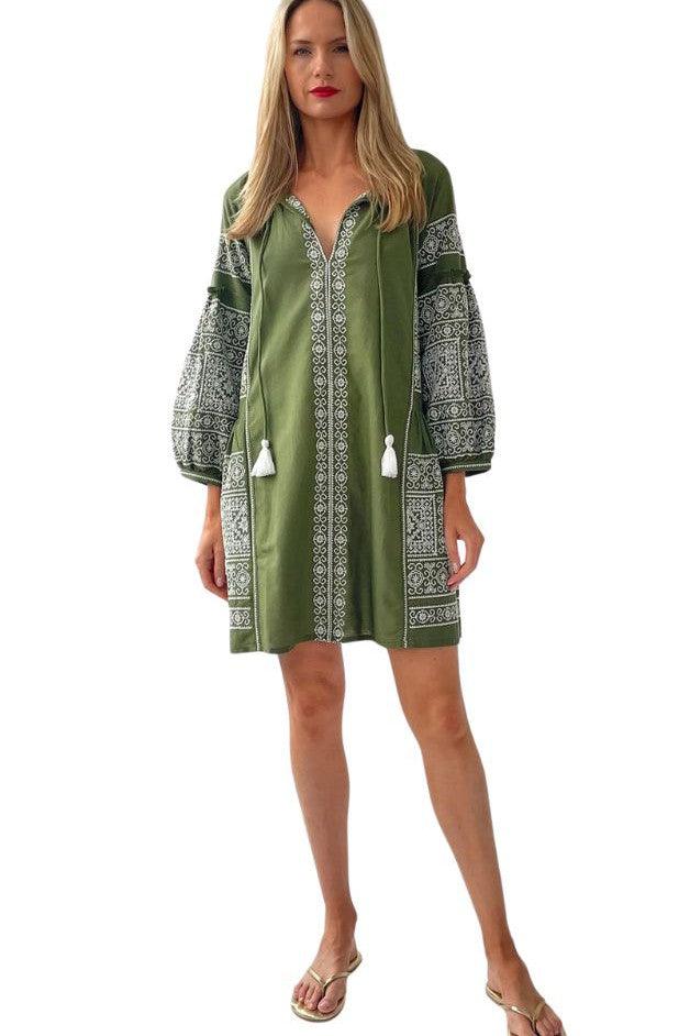 Rose and Rose - Como Petite Point Dress - Olive & Bette's