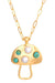 Talis Chains - Mushroom Pendant Necklace - Long - Olive & Bette's