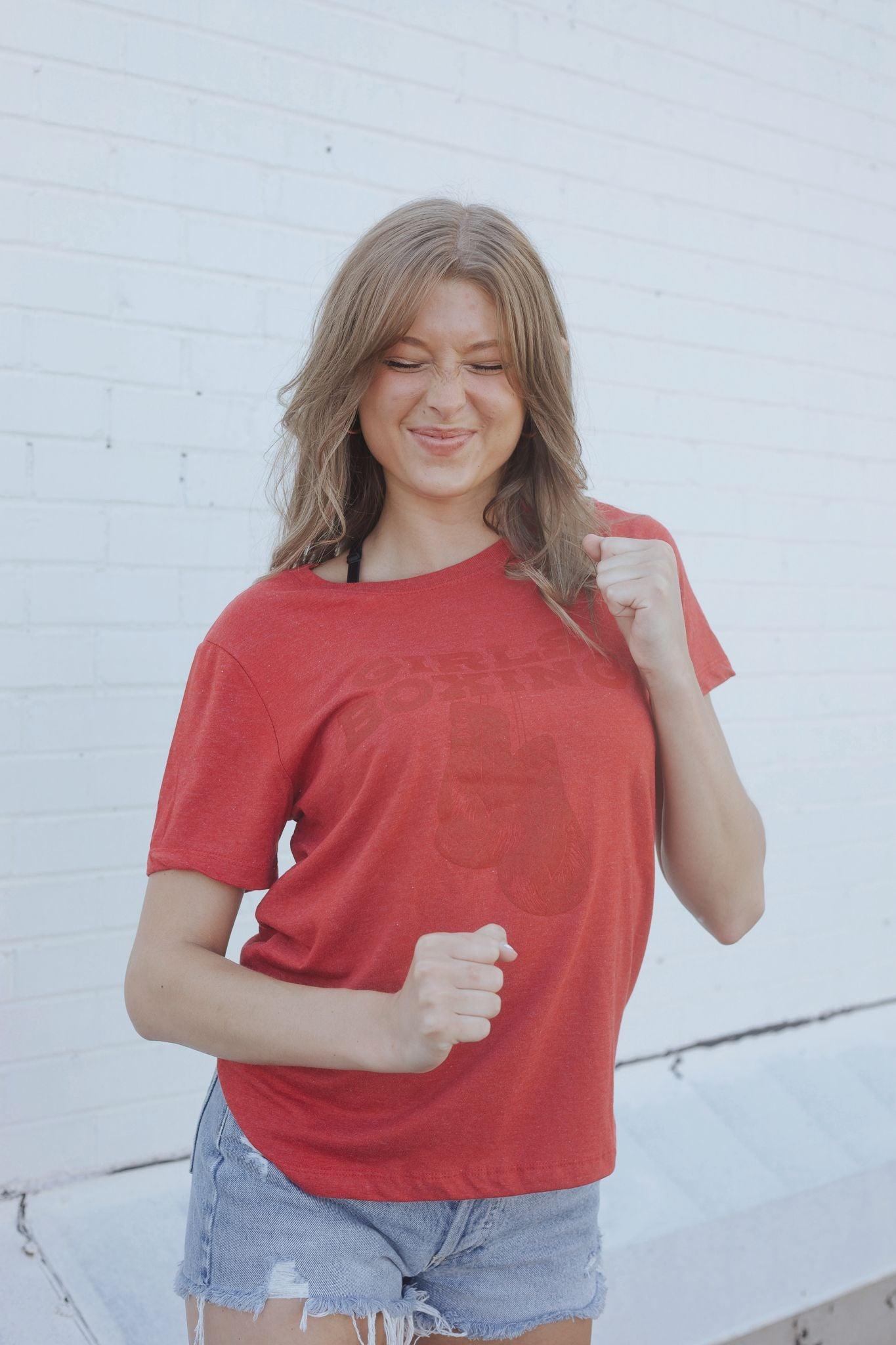 LOVED Collection - Girls Boxing Tee - Red