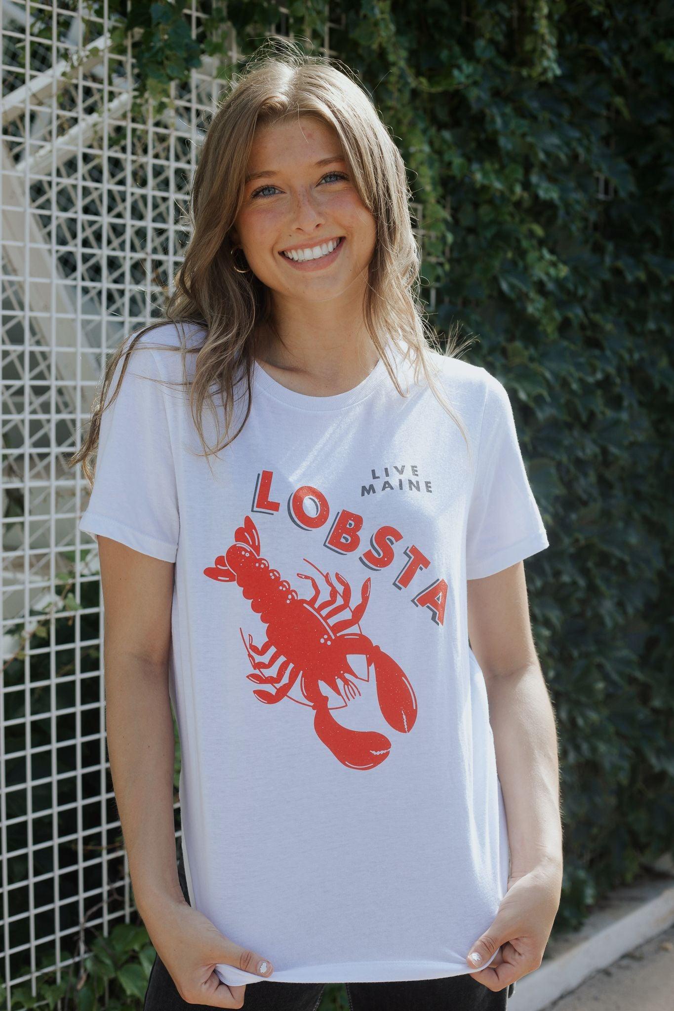 LOVED Collection - Lobsta Tee - White