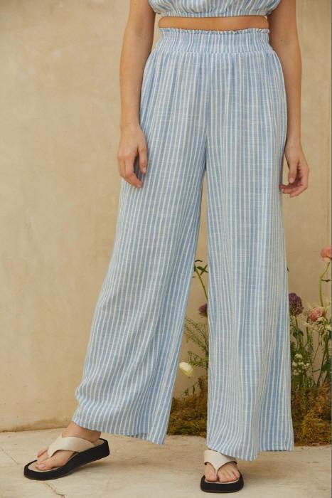 Olive and Bette's - The Southampton Pants - Ivory Blue