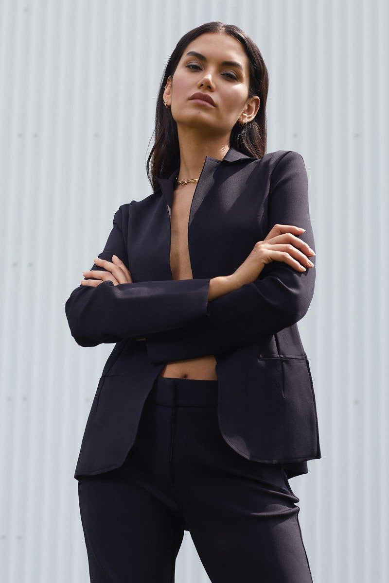 Commando - Neoprene CEO Blazer - Black — Olive & Bette's
