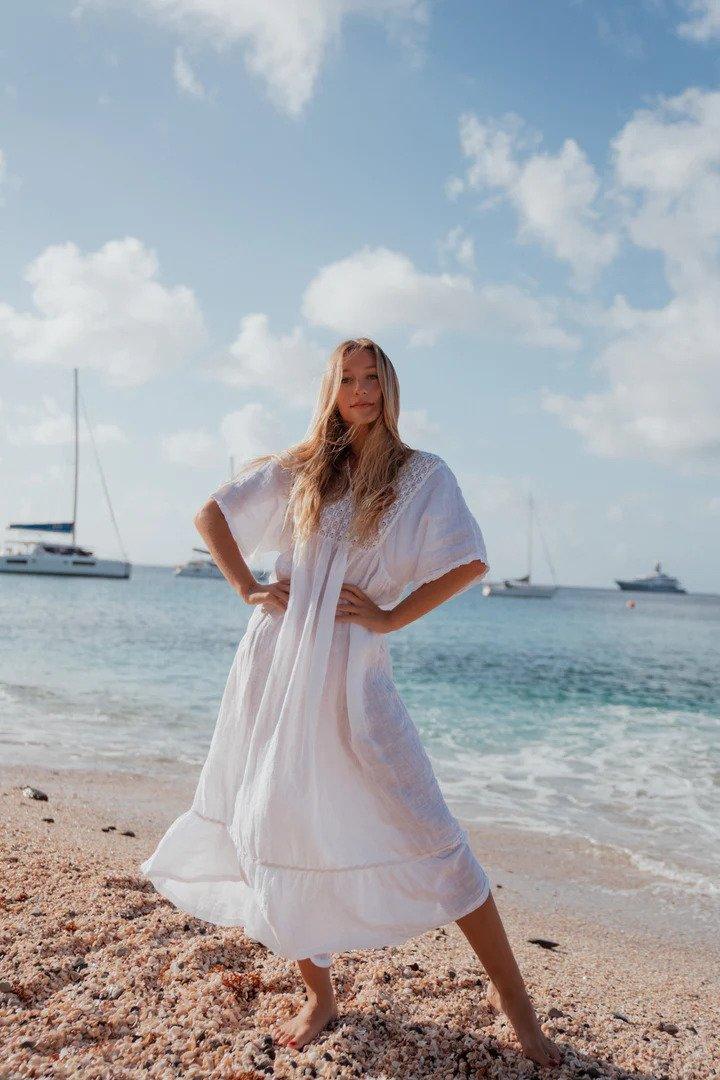 Sunday Saint Tropez - Valentina Dress - White