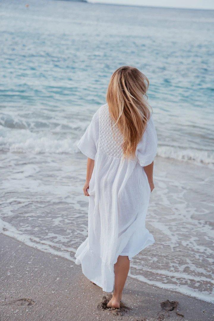 Sunday Saint Tropez - Valentina Dress - White